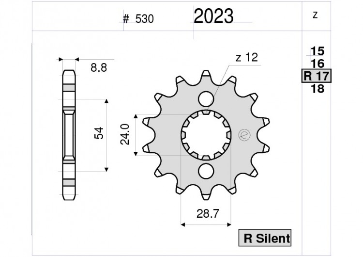 Звезда ведущая Ognibene 2023-R17 (JTF517.17)