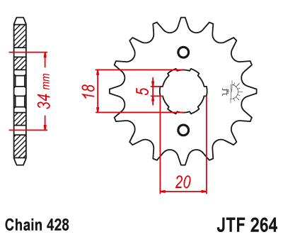 Звезда ведущая JTF264.17