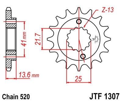Звезда ведущая JTF1307.15