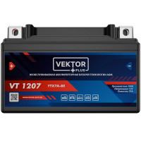 АКБ VEKTOR VT 1207 EB7A-4 YTX7A-BS, YTX7A (150 x 87 x 93) 6Ач (CT1207)