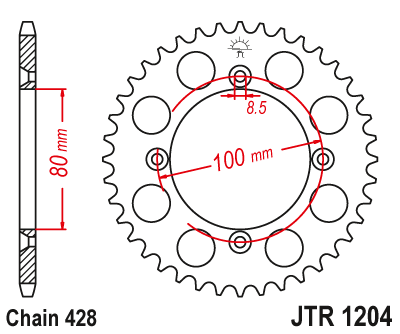 Звезда ведомая JTR1204.50
