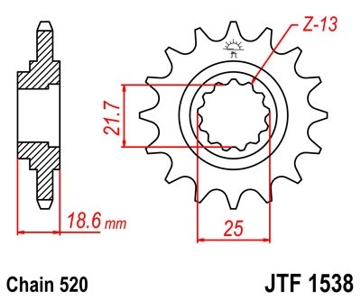 Звезда ведущая JTF1538.15