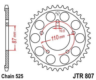 Звезда ведомая JTR807.48
