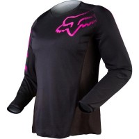 Мотоджерси женская Fox Blackout Womens Jersey (Black/Pink, S, 2019)