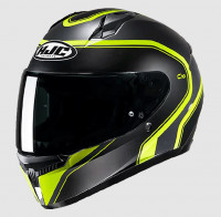 Шлем (интеграл)  HJC C10 ELIE MC3HSF черный/жёлтый матовый M