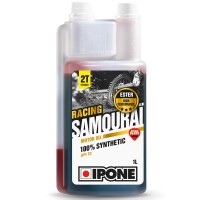 Моторное масло IPONE SAMOURAI Racing 2T (клубника) - 1л. (100% синтетика)