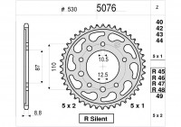 Звезда ведомая Ognibene 5076-R47 (JTR829.47)