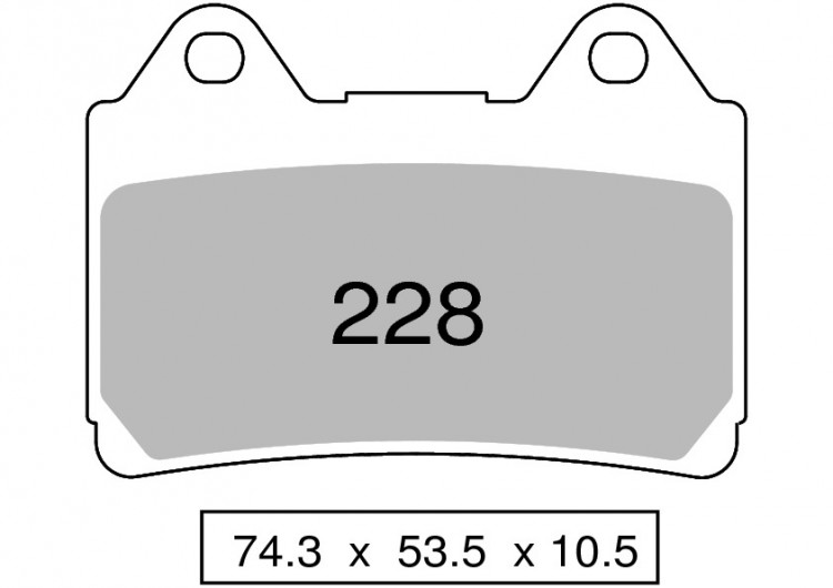 Колодки дискового тормоза Trofeo Organic 228  (LMP213 / LMP190, FDB449)