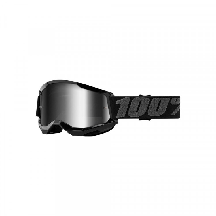 Очки 100% Strata 2 Goggle Black / Mirror Silver Lens