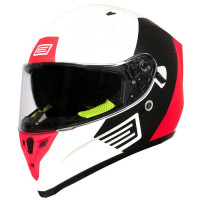 Шлем (интеграл) ORIGINE STRADA Layer красный/черный/белый матовый L