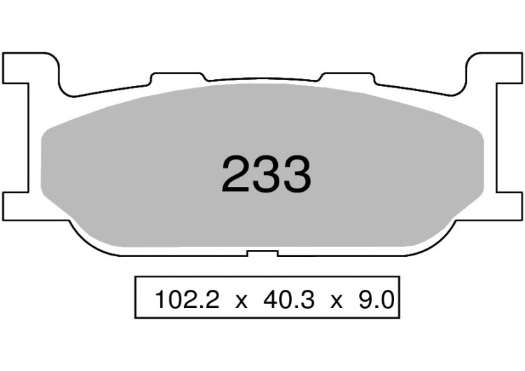 Колодки дискового тормоза Trofeo Sintered 233  (LMP263, FDB781)