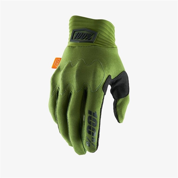 Мотоперчатки 100% Cognito D3O Glove (Army Green/Black, L, 2021)