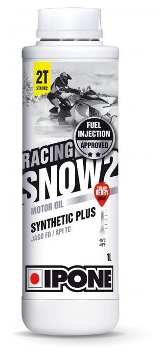 Моторное масло IPONE SNOW Racing 2T (клубника) - 1л.