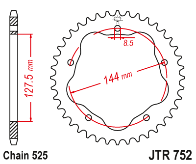 Звезда ведомая JTR752.41