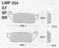 Колодки дискового тормоза AP Racing LMP254 SF  (FDB570 / FDB664 / FA142 / FA196)