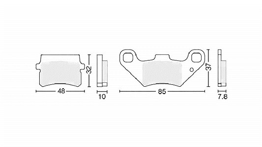 Колодки дискового тормоза  ATV150/250 CN