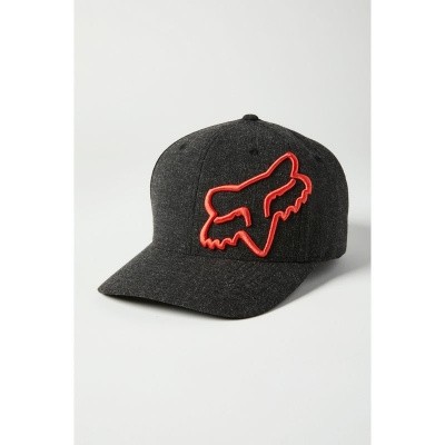 Бейсболка Fox Clouded Flexfit 2.0 Hat (Black/Orange, L/XL, 2021)