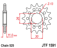 Звезда ведущая JTF1591.15