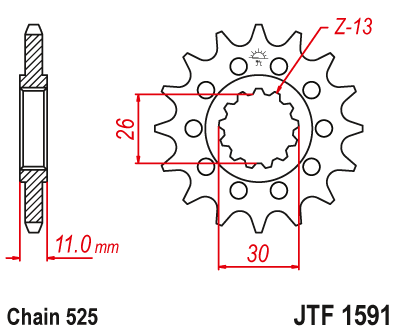 Звезда ведущая JTF1591.15
