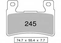 Колодки дискового тормоза Trofeo Sintered 245  (LMP334, FDB2114)