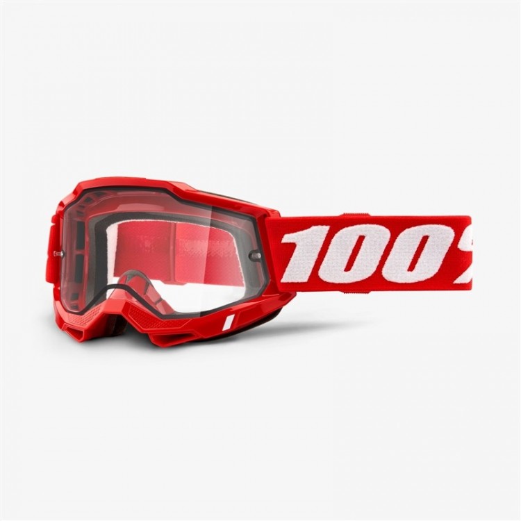 Очки 100% Accuri 2 Enduro Goggle Red / Clear Dual Lens