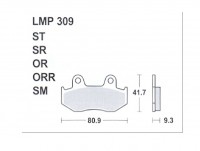 Колодки дискового тормоза AP Racing LMP309 SM (FDB2119 / FDB382 / FDB2086 / FDB2132 / FA092)