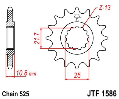 Звезда ведущая JTF1586.17
									купить с доставкой Звезда ведущая JTF1586.17