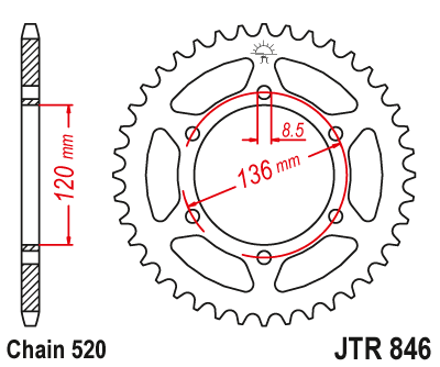 Звезда ведомая JTR846.37