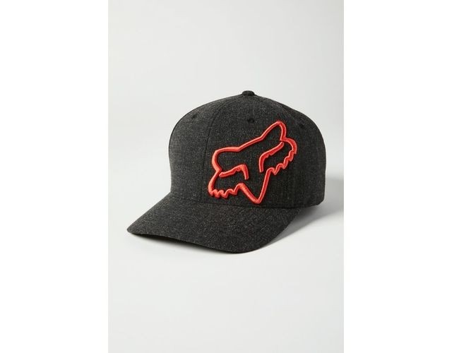 Бейсболка Fox Clouded Flexfit 2.0 Hat (Black/Orange, S/M, 2021)