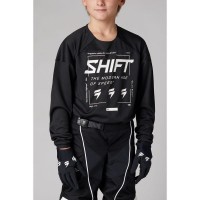 Мотоджерси подростковая Shift White Label Bliss Youth Jersey (Black/White, YXL, 2021 (26387-018-YXL))