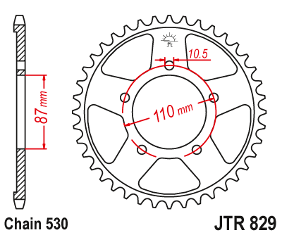 Звезда ведомая JTR829.42