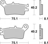Колодки дискового тормоза AP Racing LMP229 OR (FDB539P)