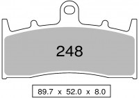 Колодки дискового тормоза Trofeo Sintered 248  (LMP286, FDB873, FDB2144)