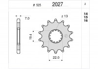 Звезда ведущая Ognibene 2027-014 (JTF433.14)
