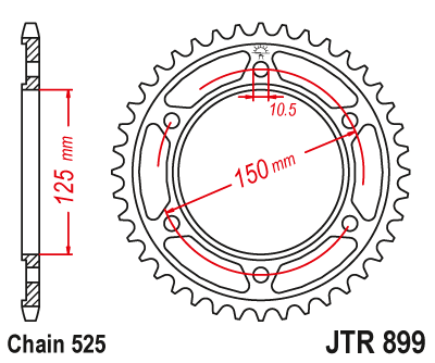 Звезда ведомая JTR899.45