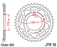 Звезда ведомая JTR10.45