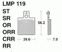 Колодки дискового тормоза AP Racing LMP119 ST  (FDB207 / FA047)