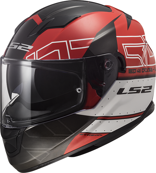 Шлем LS2 FF320 Stream EVO KUB (черно-красный)