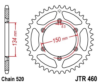 Звезда ведомая JTR460.49