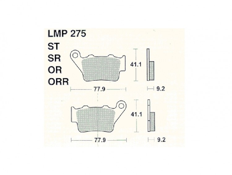Колодки дискового тормоза AP Racing LMP275 ORR (FDB2005 / FA208 / FA213)