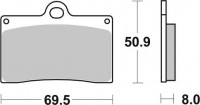 Колодки дискового тормоза AP Racing LMP166 STR (FRP408 / FA095)