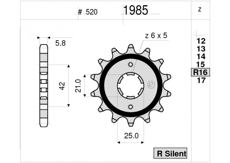 Звезда ведущая Ognibene 1985-Z13 (JTF569.13)