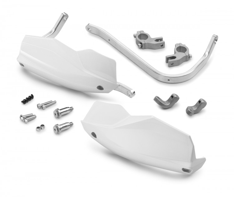 Защита рук (пара) HP24 белая армированная SM-PARTS