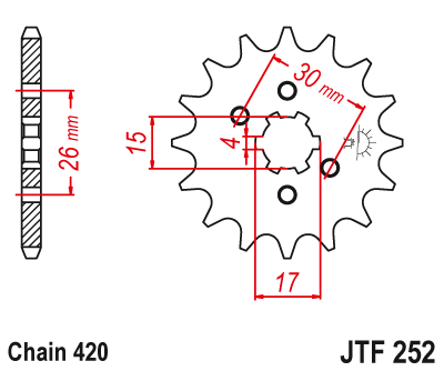 Звезда ведущая JTF252.14
									купить с доставкой Звезда ведущая JTF252.14