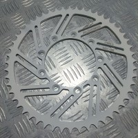 Звезда ведомая  52T (белая) #10_Kuntsevich TM Racing EN, MX