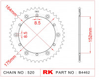 Звезда ведомая RK B4462-41 (JTR853.41)
