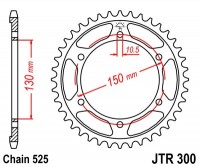 Звезда ведомая JTR300.48