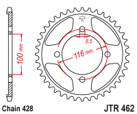 Звезда ведомая JTR462.52