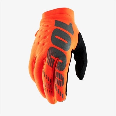 Мотоперчатки 100% Brisker Glove (Fluo Orange/Black, XL, 2020)