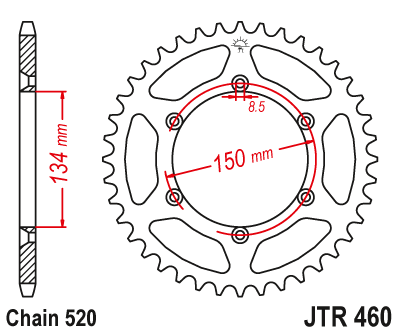 Звезда ведомая JTR460.47